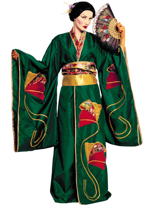 Asian Woman Costume - Dark Green - Adult Female