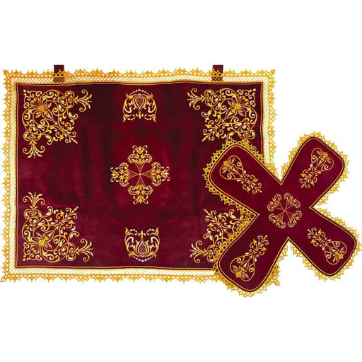 Holy Chalice Covers – Ornate Embroidered Liturgical Set - 4 Color Options