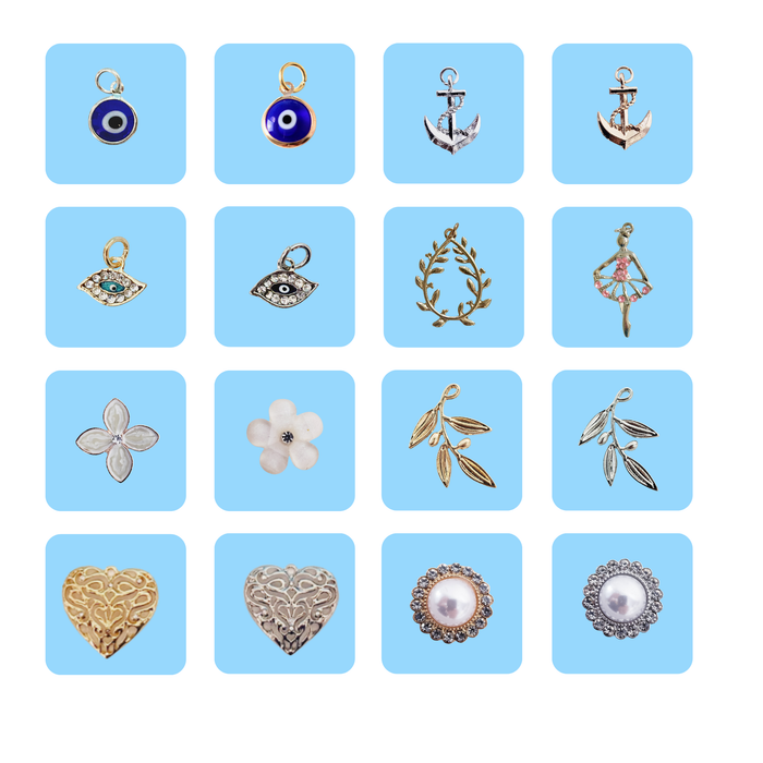 Pin Centerpiece Charms - All Types