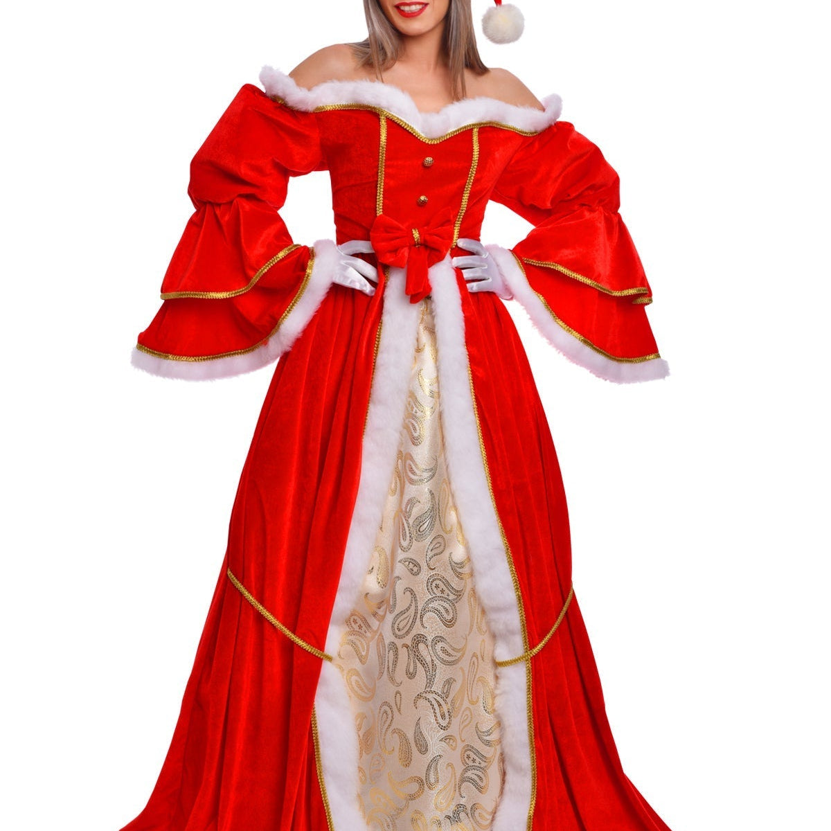 santa lady dress Christmas Mrs. Claus Costume or chasing someone down Mesh Lime Green Dress Color:Perfect Pink Meadow Blooms VENDOR COLOR-PINK FLORAL