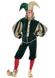 Christmas Green-Gold Velvet Elf Costume - Adult Woman