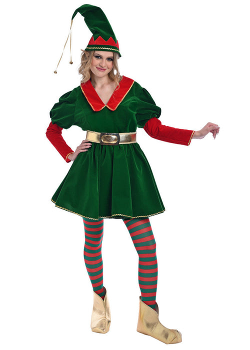 Christmas Elf Dress Costume - Adult Woman