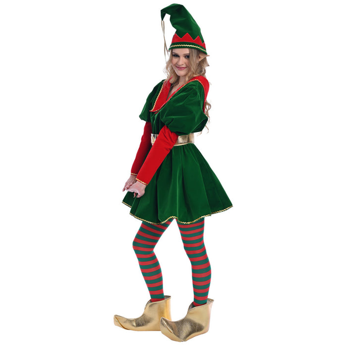 Christmas Elf Dress Costume - Adult Woman