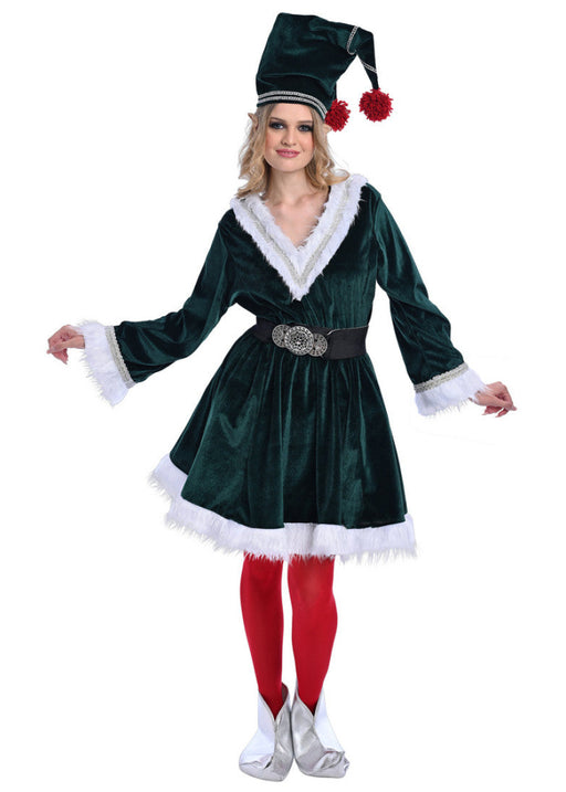 Christmas Elf Dress Costume - Adult Woman