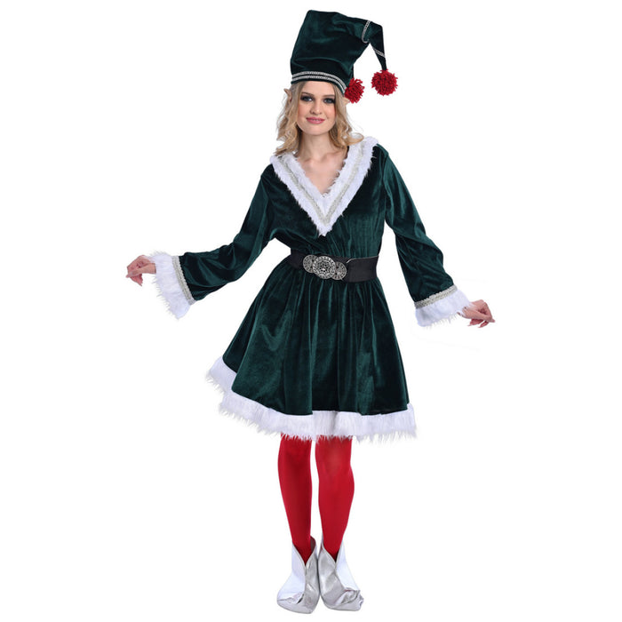 Christmas Elf Dress Costume - Adult Woman