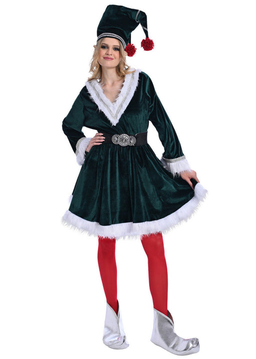 Christmas Elf Dress Costume - Adult Woman