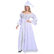 Christmas White Mrs. Santa Claus Costume - Adult Woman