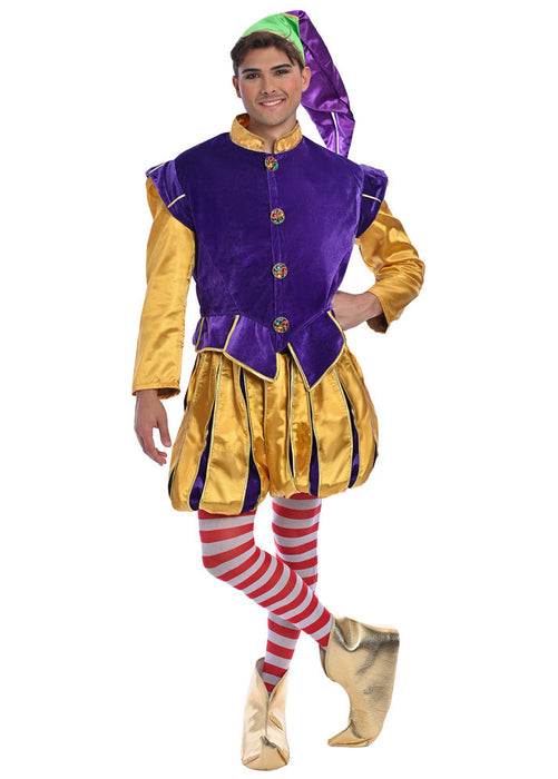 Christmas Purple Elf Costume - Adult Male