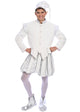 Christmas White Velvet Elf Costume - Adult Male
