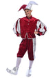 Christmas Burgundy Velvet Elf Costume - Adult Male