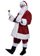 Christmas Burgundy Santa Claus Costume - Adult Male