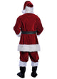 Christmas Burgundy Santa Claus Costume - Adult Male