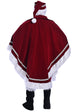 Christmas Burgundy Santa Claus Costume - Adult Male