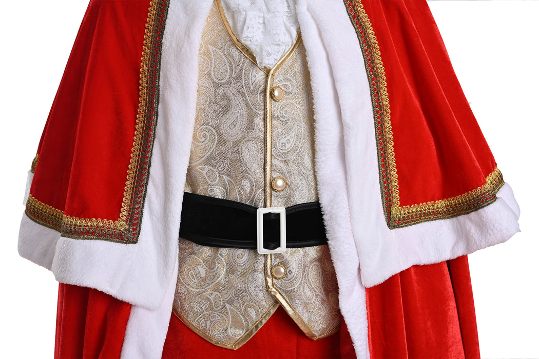 Christmas Gold Santa Claus Costume - Adult