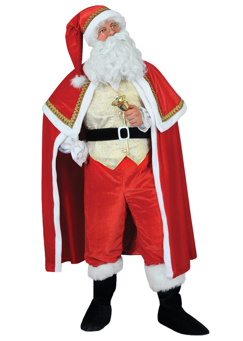Christmas Gold Santa Claus Costume - Adult Male