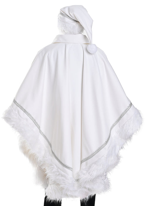 santa dressed in white Christmas White Santa Claus Costume