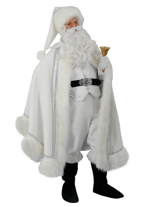 Christmas White Santa Claus Costume - Adult Male