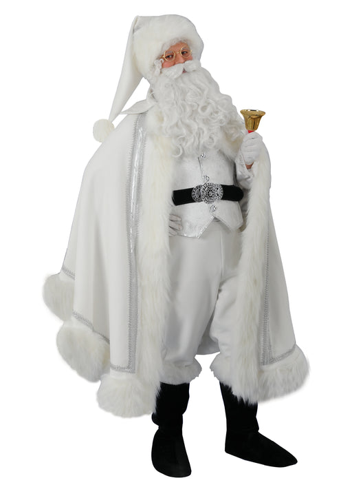 Christmas White Santa Claus Costume - Adult Male