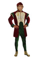 Christmas Burgundy Elf Costume - Adult Male