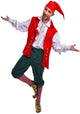 Christmas Red Elf Costume - Adult Male