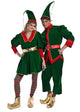 Christmas Green Velvet Elf Costume - Adult Male