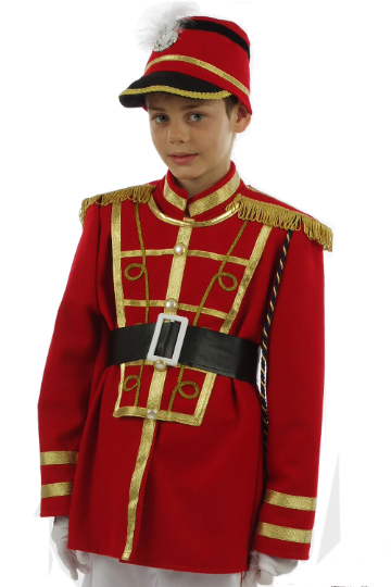 Christmas Drummer Costume (White and Red) - Child