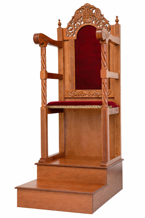 Orthodox Bishop’s Throne – Hand-Carved with Open Sides (Style 453)