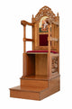 Orthodox Bishop’s Throne – Hand-Carved with Decorative Side Panels (Style 461)