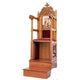 Orthodox Bishop’s Chair – Hand-Carved Wood with Icon