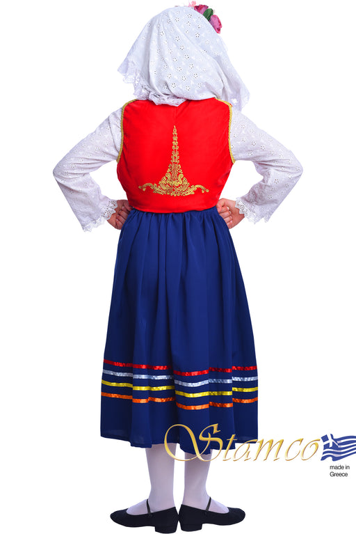 Traditional Girl Corfu Girl Dress (Sizes 4-12)
