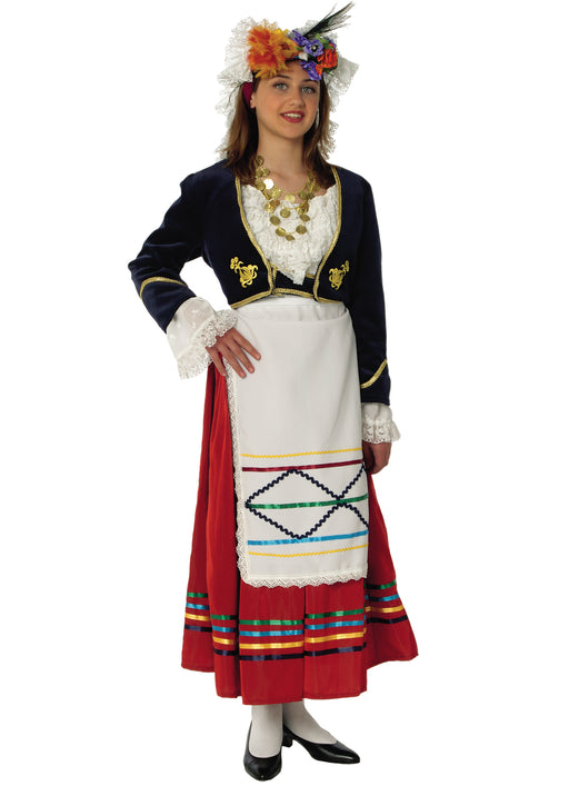 Corfu Girl's Costume (Sizes 4, 6, 8, 10, 12)