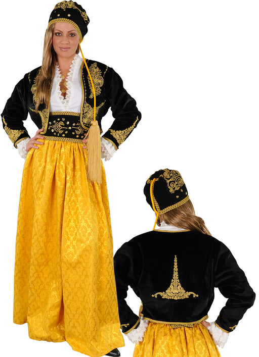 Amalia Embroidery Gold Woman Costume