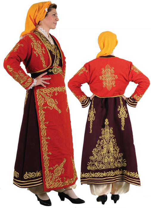 Kapadokia Embroidery Red Woman Costume