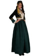 Amalia Green Brocade Woman Costume