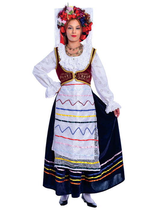 Greek Traditional Corfu Kerkyra Woman Dress Costume Greek Traditional Corfu Kerkyra Woman Dress Costume
