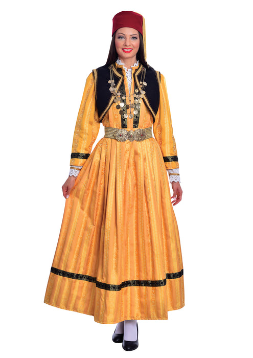 Traditional Kastoria Dress with Embroidered Vest
