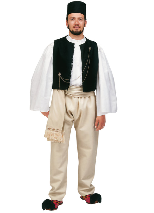 Epirus Man Black Vest Costume