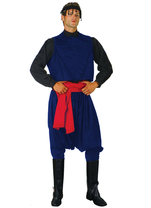 Crete Man with Vest Costume (Blue)