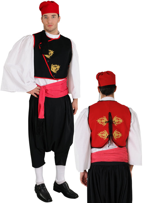 Cyclades with Embroidered Vest Man Costume