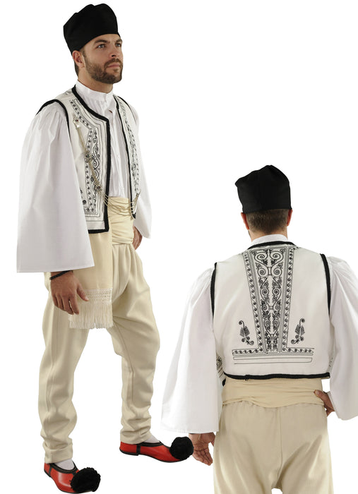 Epirus Man White Vest Costume