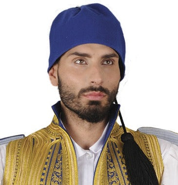 Traditional BLUE Greek Hat Cap for Evzone
