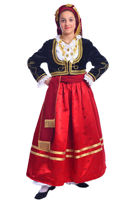 Greek Costume Cretan Sfakia Girl