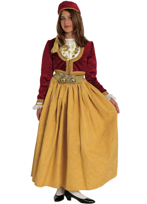 Amalia Velvet Vest and Brocade Skirt Girl Costume (Sizes 2, 4, 6)