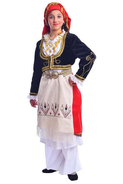 Crete Girl Velvet Vest Costume (Size 4, 6, 8, 10)