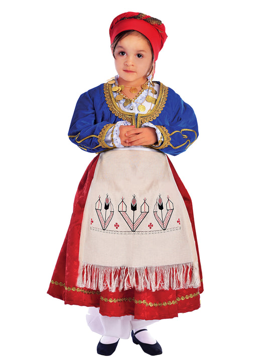 Crete Island Girl Costume (Sizes 2 to 8)