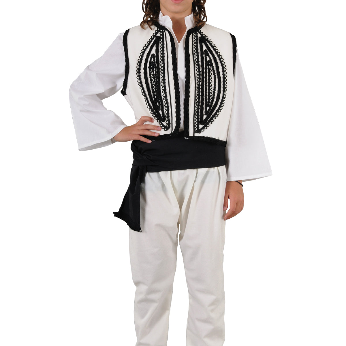 Greek Costume Epirus Boy White — Blessed Celebration