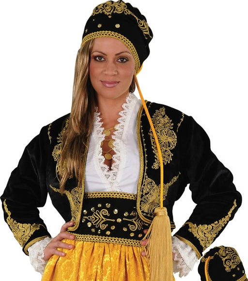 Traditional Embroidered Velvet Jacket – Kato Panagia Asia Minor Style