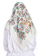 Traditional Scarf White-  Large