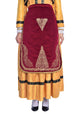 EMBROIDERED APRON WITH GOLD THREAD