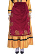 APRON WITH TRADITIONAL EMBROIDERED PATTERNS